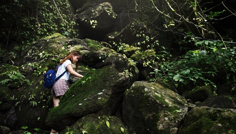 woman explores on a hike in ubud