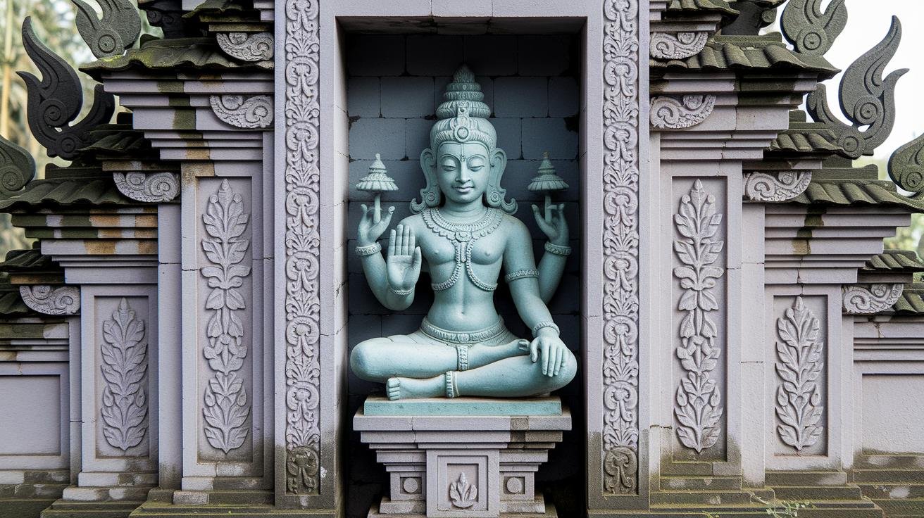 Pura Kebo Edan Ancient Carvings and Bhairava Idol.jpg