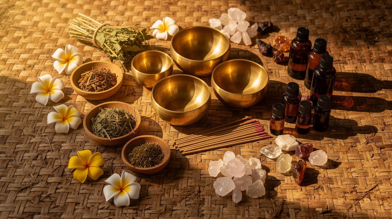 Balinese healing arts singing bowls herbs