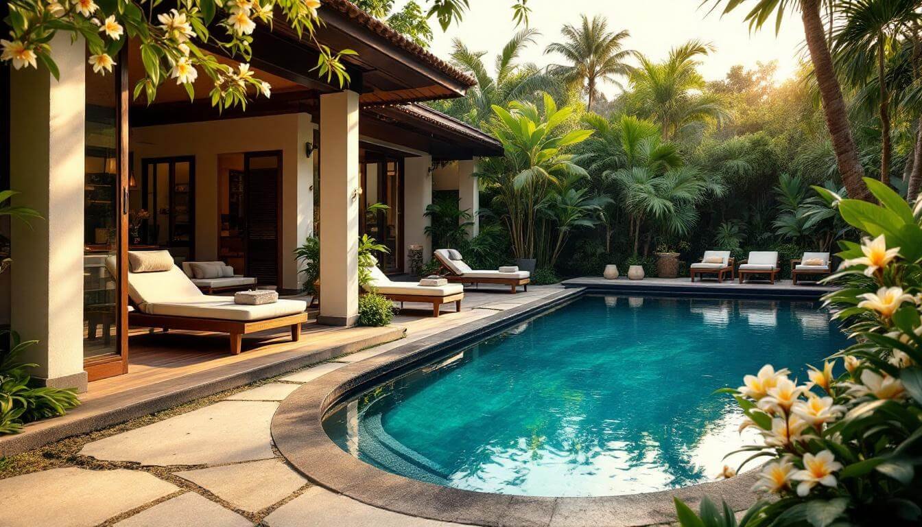private pool villa in Ubud for bali honeymoon couples