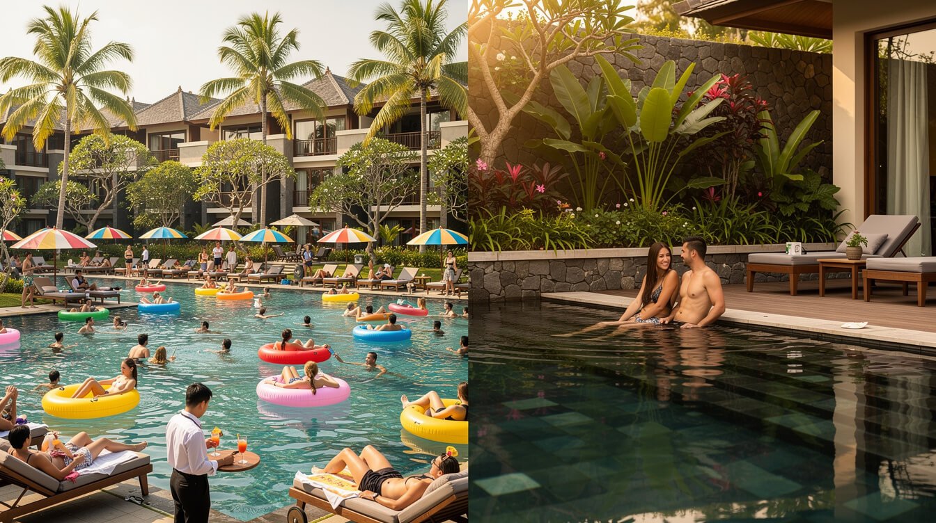 bali honeymoon packages comparison resort versus private villa