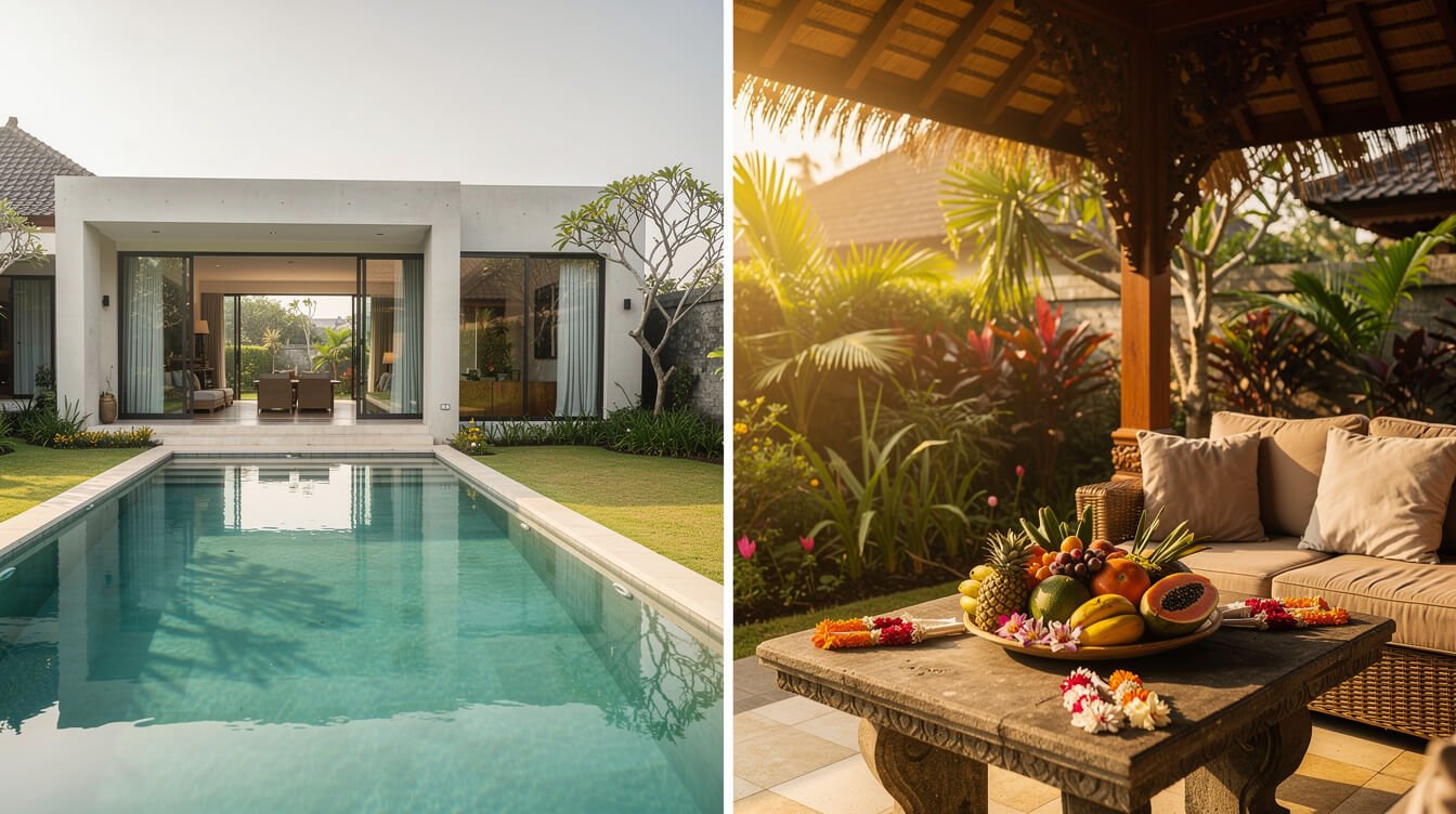bali villa rental staffed versus unstaffed comparison