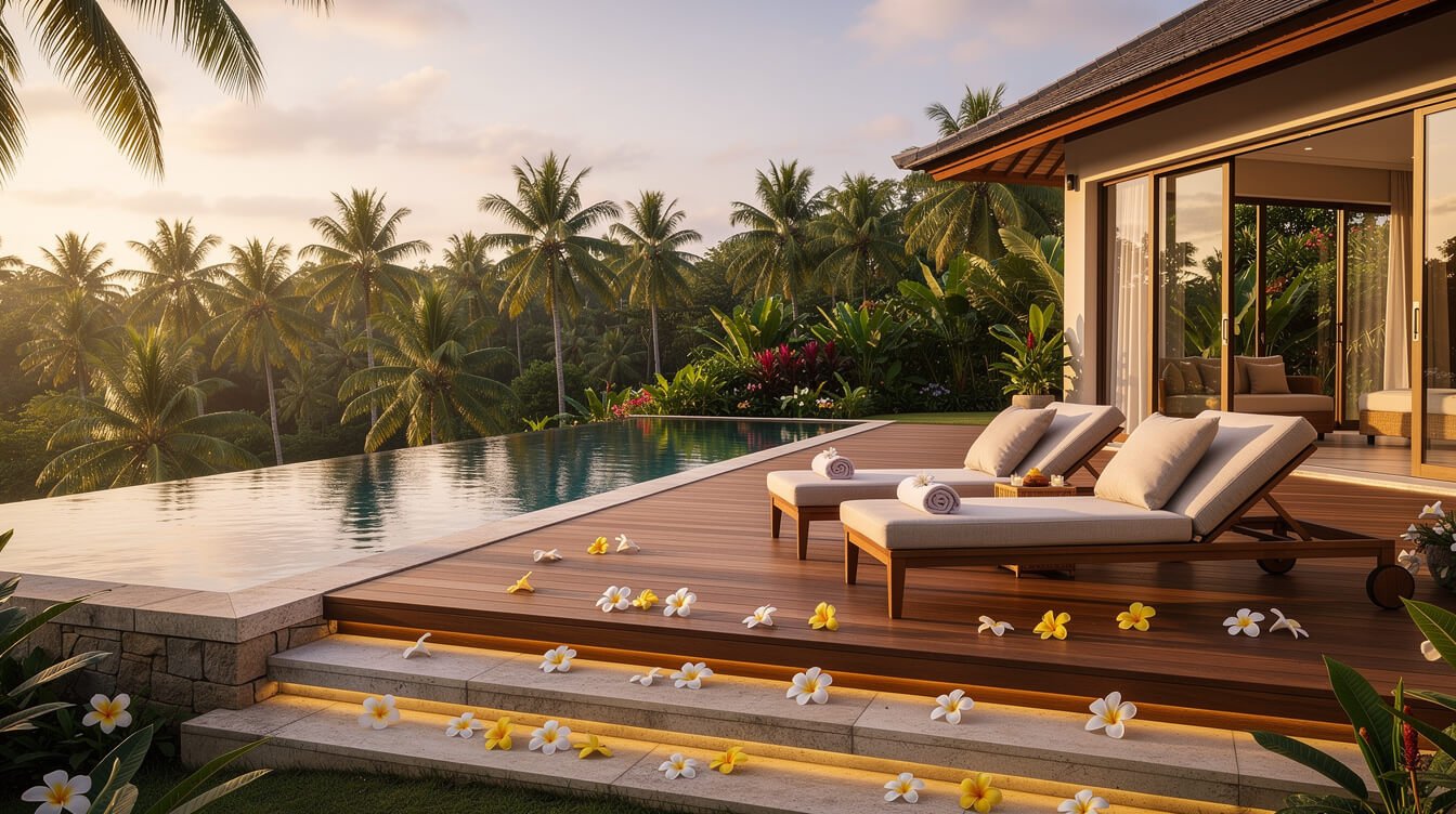 Villa Amrita private pool deck