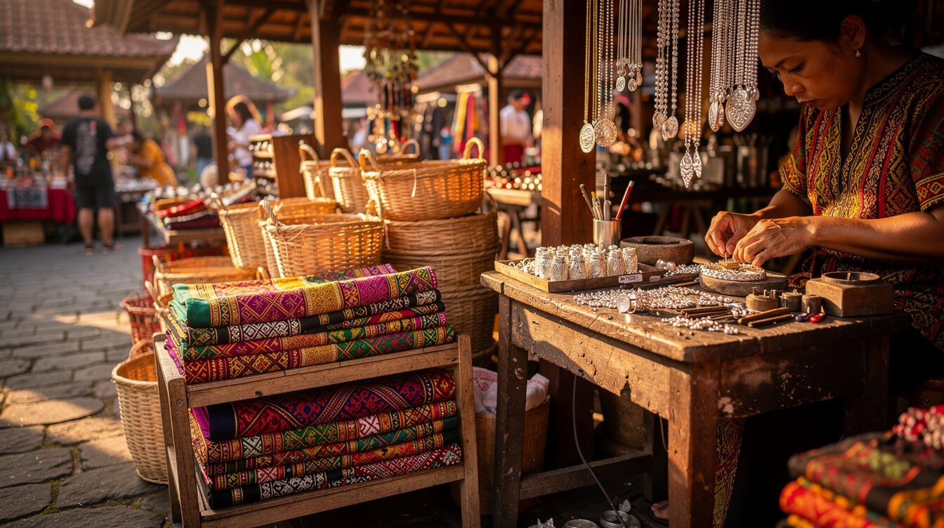 Ubud art market and artisan workshops
