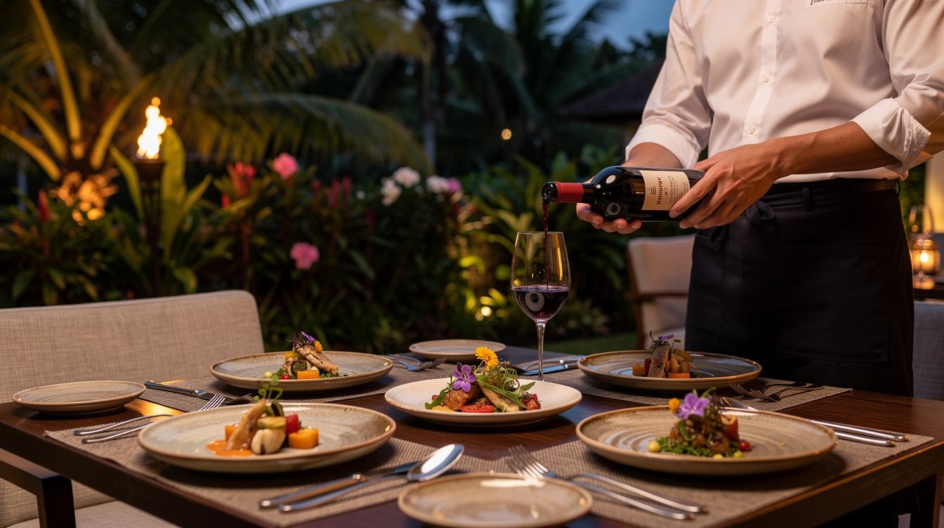 fine dining restaurant experience in Ubud Bali