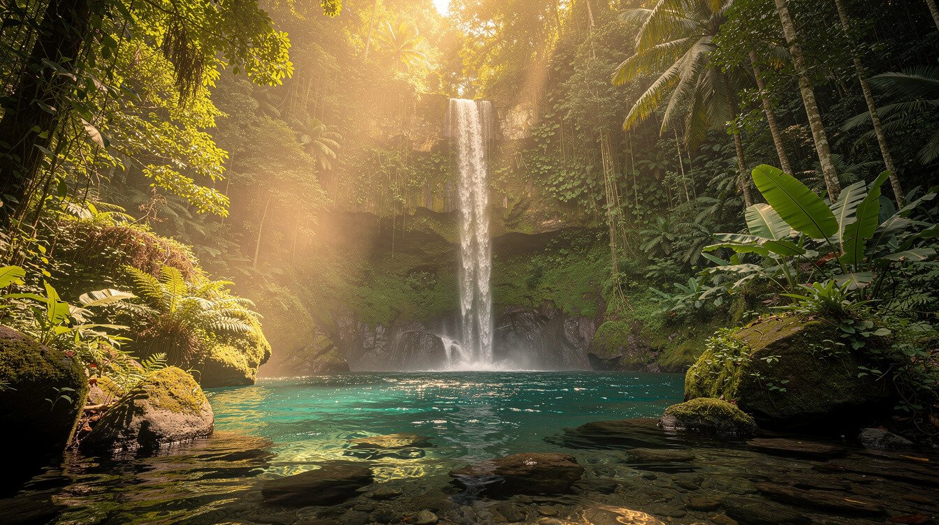 waterfalls swimming spots near Ubud Bali