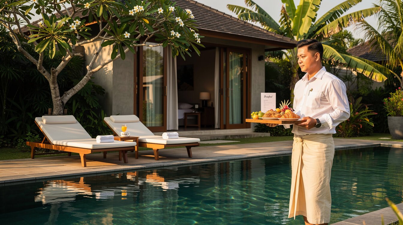 Daily life at an all-inclusive Bali villa