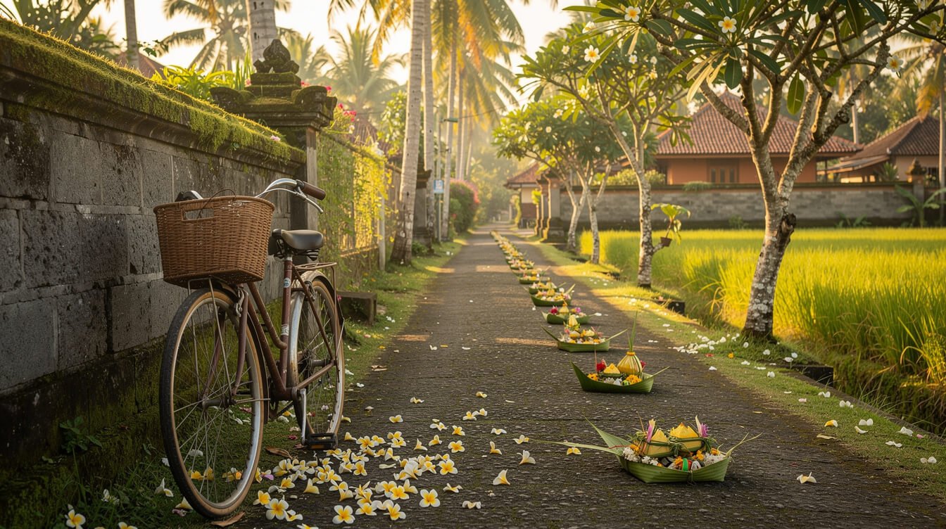 downhill cycling tour through Bali countryside
