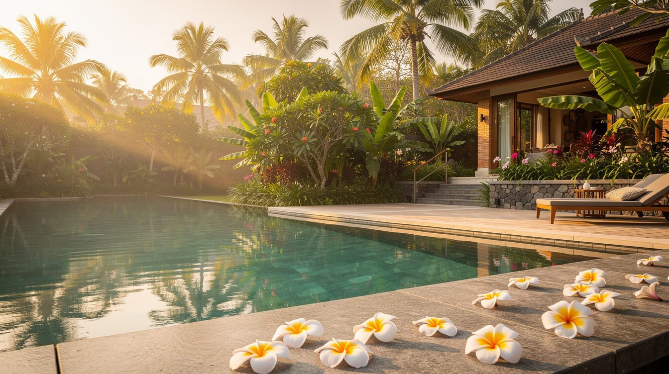 Private pool at Villa Amrita Ubud