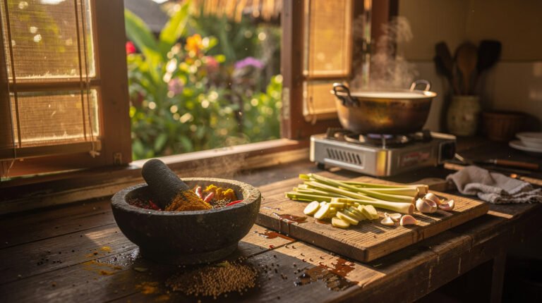 What the Kitchen Sounds Like Before Dinner in Ubud