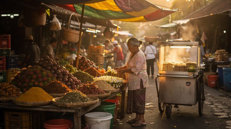 What the Morning Market Sounds Like in Ubud