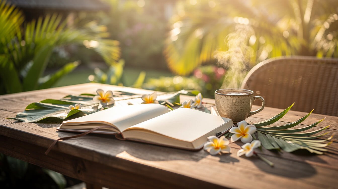 Planning a Bali honeymoon all inclusive budget at a villa terrace