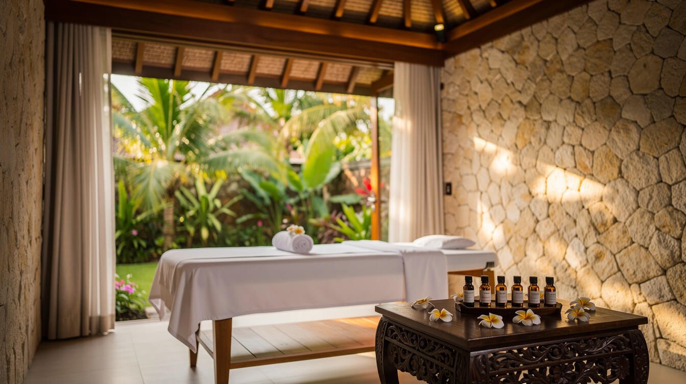 bali spa wellness retreat treatment room Ubud