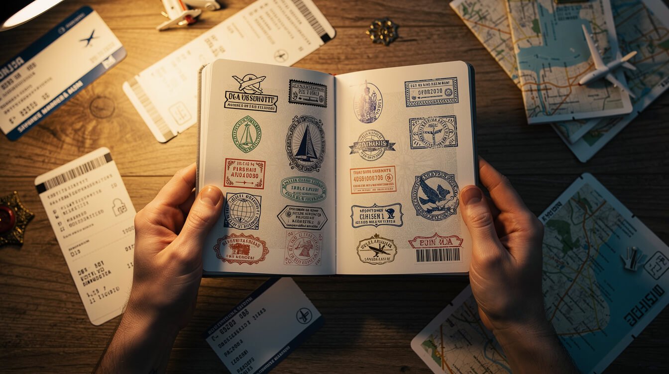 Passport and travel documents for bali tour visa application