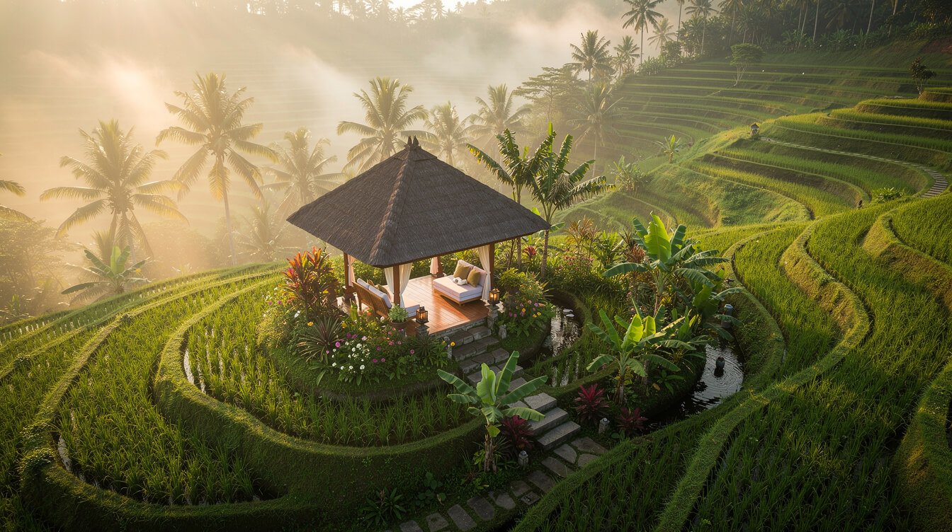 bali spa and wellness retreat destination Ubud rice terraces