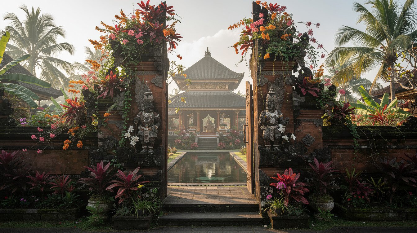 best bali resorts traditional Balinese gateway entrance