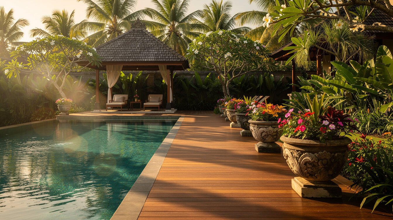 Villa Amrita private pool deck Ubud