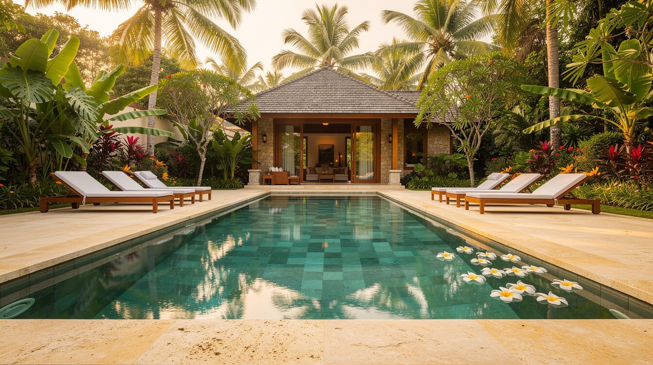 Private pool at Villa Amrita Ubud