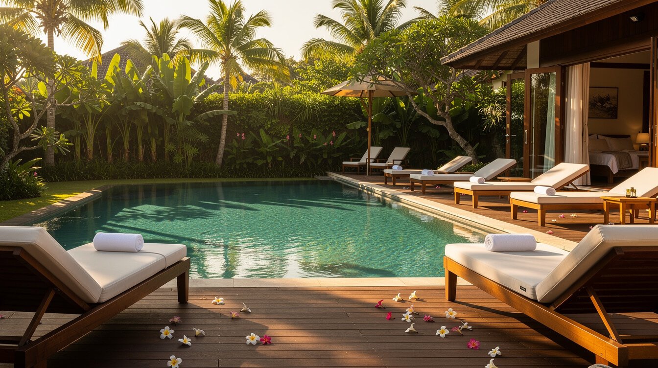 Private villa pool Ubud Bali