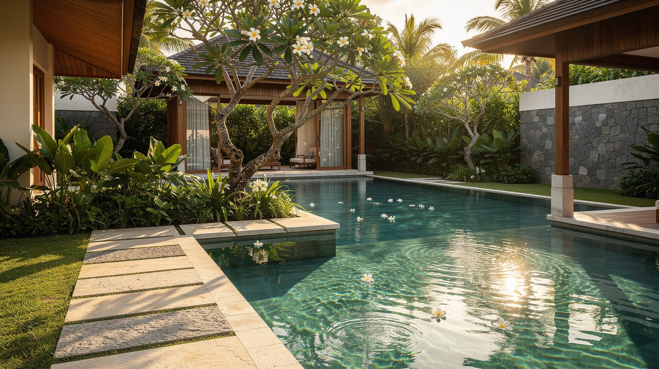 Private villa pool in Ubud Bali