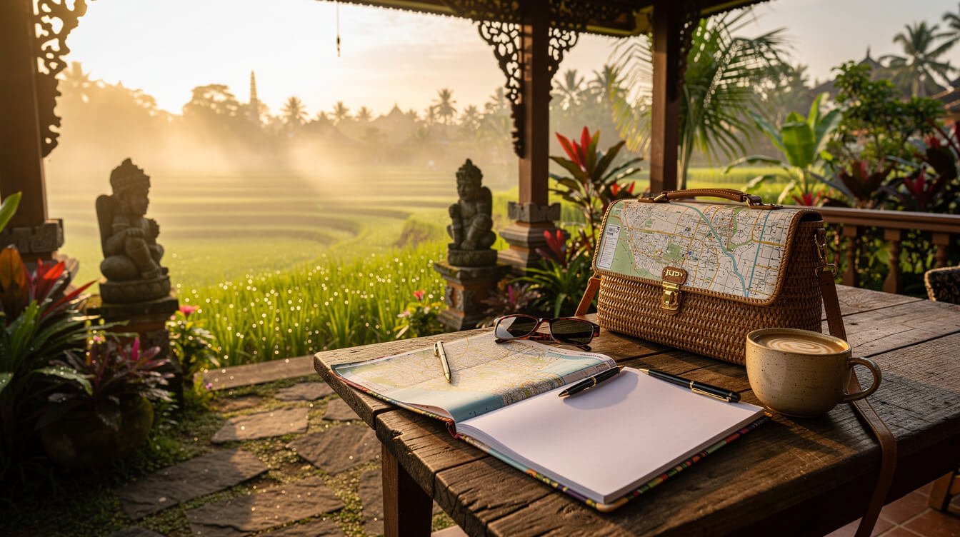 Ubud rice terraces morning mist travel planning