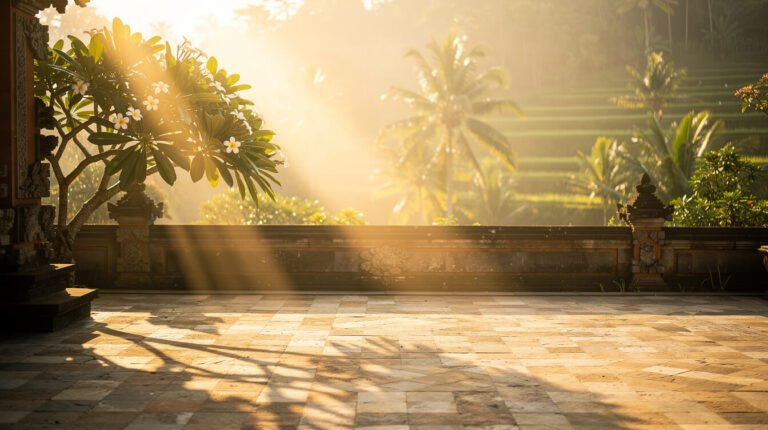 How Morning Light Finds the Terrace in Ubud
