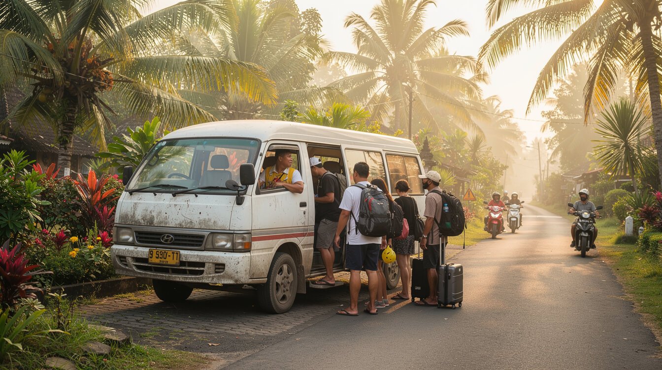 shared shuttle transport from Bali airport