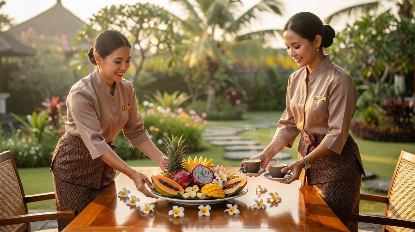 Staffed villa service in Ubud Bali