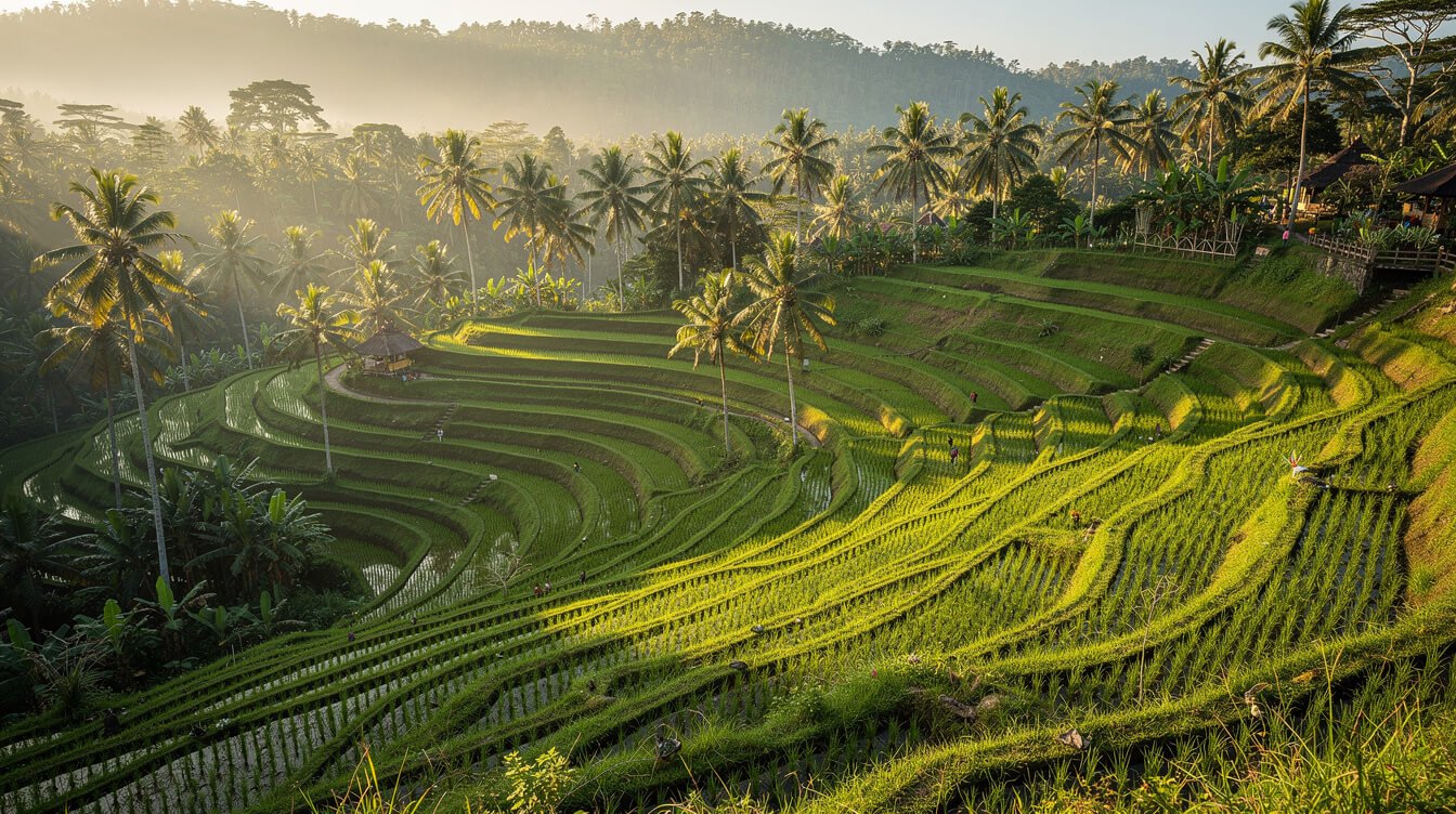 Tegallalang rice terraces near Ubud Bali