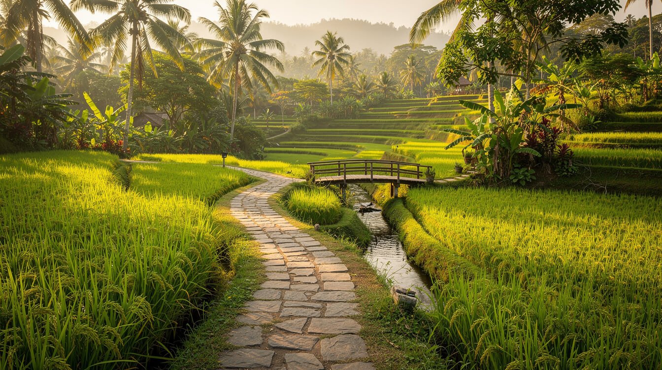 Kajeng rice field trail in Ubud