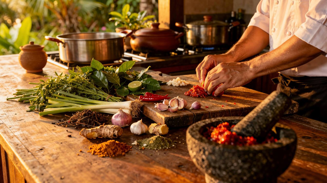 private villa bali with cook