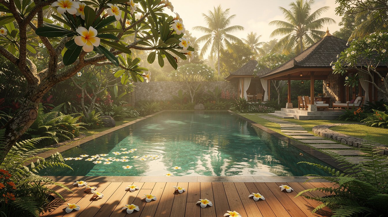 Private infinity pool at Villa Amrita Ubud