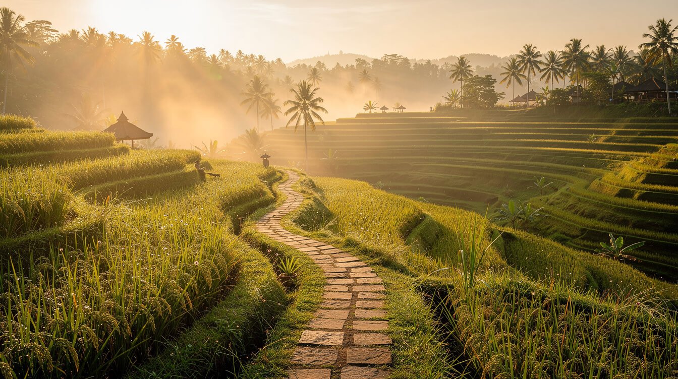 Ubud rice terraces sunrise family itinerary