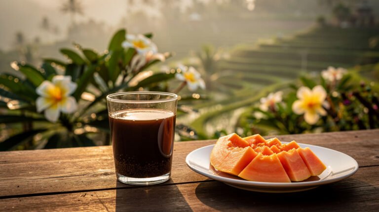 The First Cup of Balinese Coffee