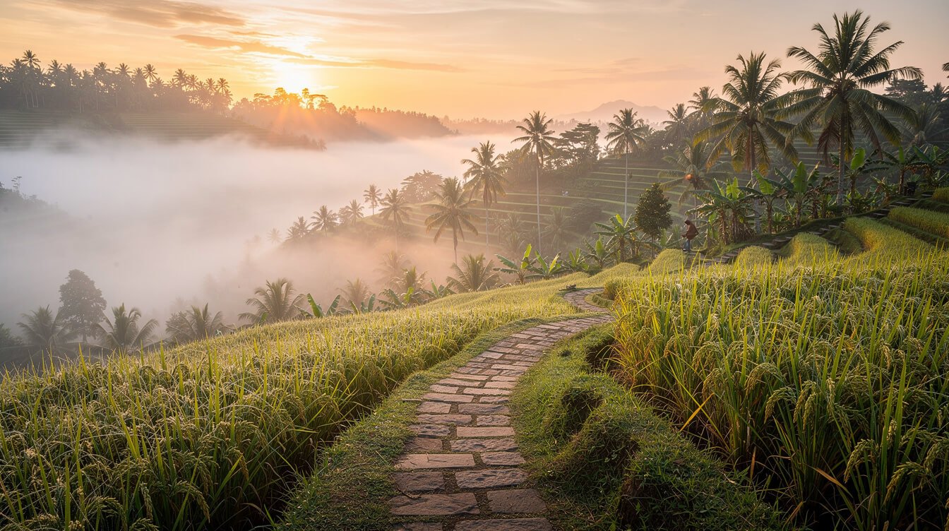 Ubud rice terraces sunrise journey