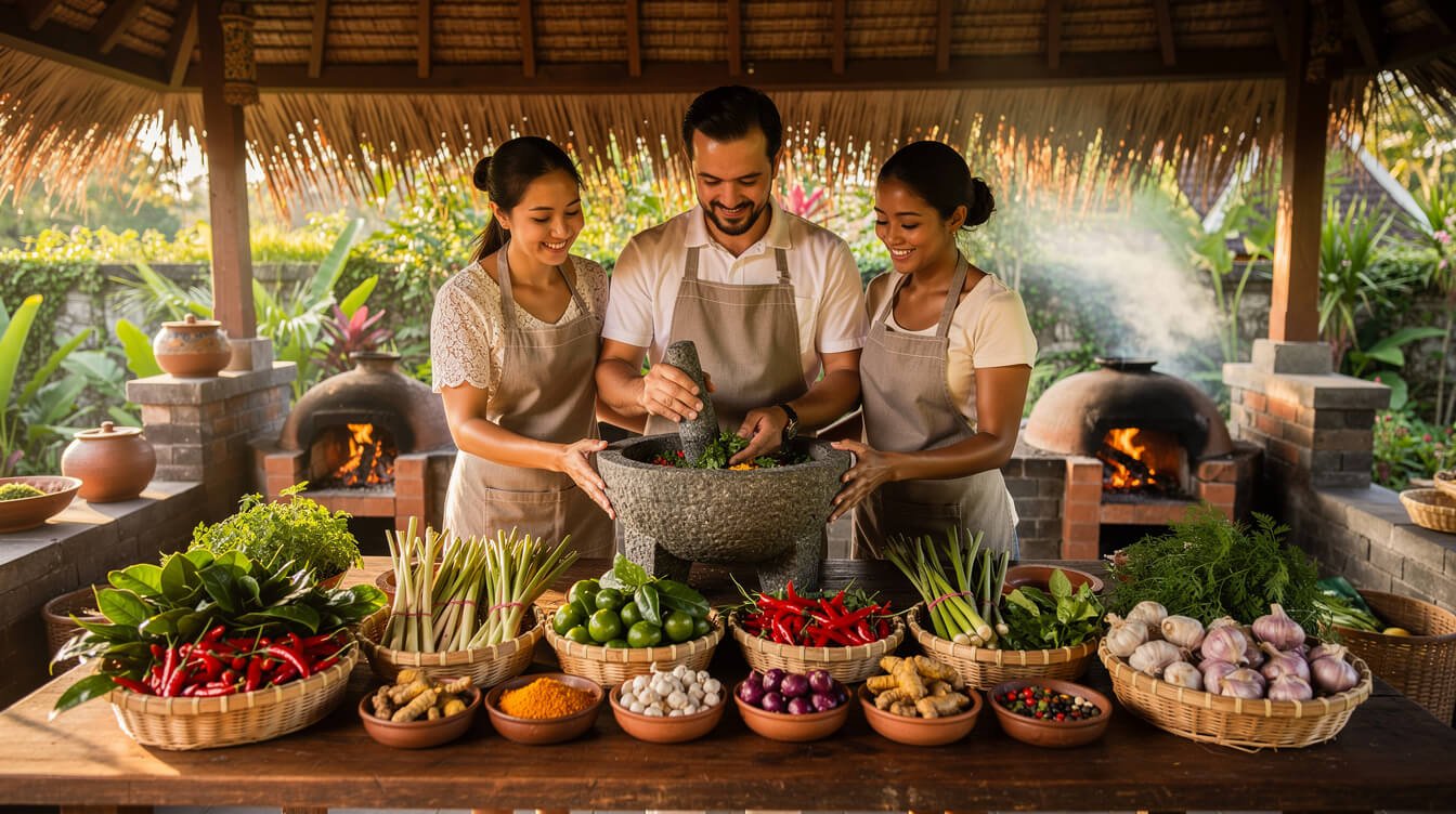 couples cooking class Ubud Bali