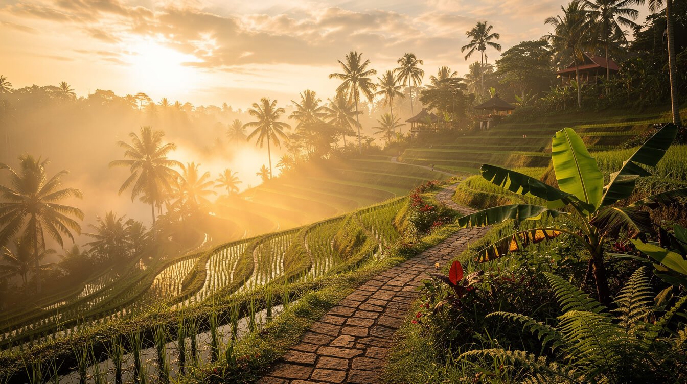 Ubud rice terraces sunrise journey