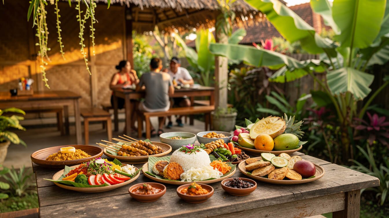 Balinese food scene Ubud traditional warung dining