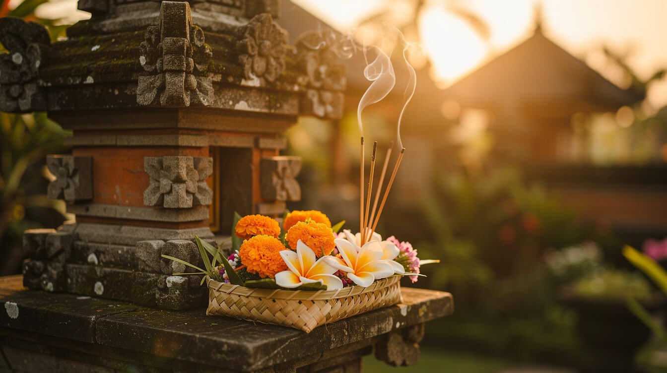 Balinese temple offerings canang sari