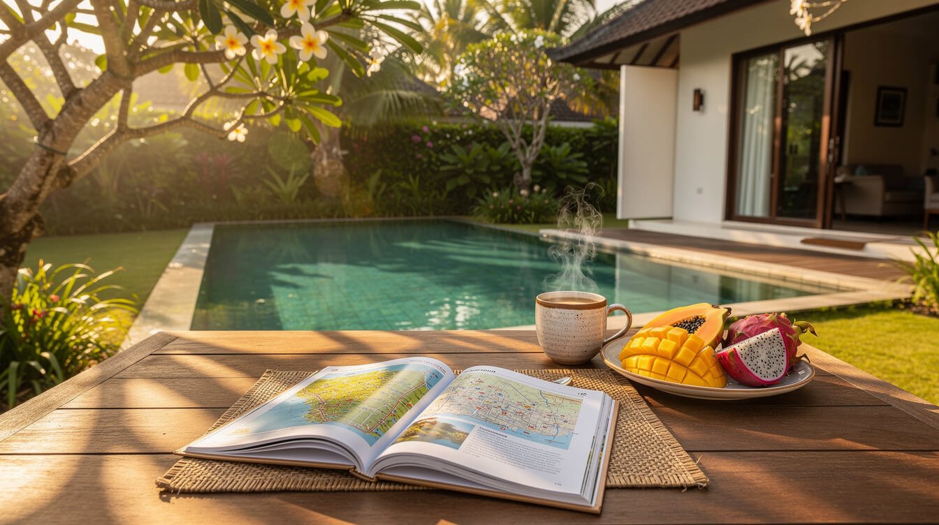Planning a temple day from a villa in Ubud