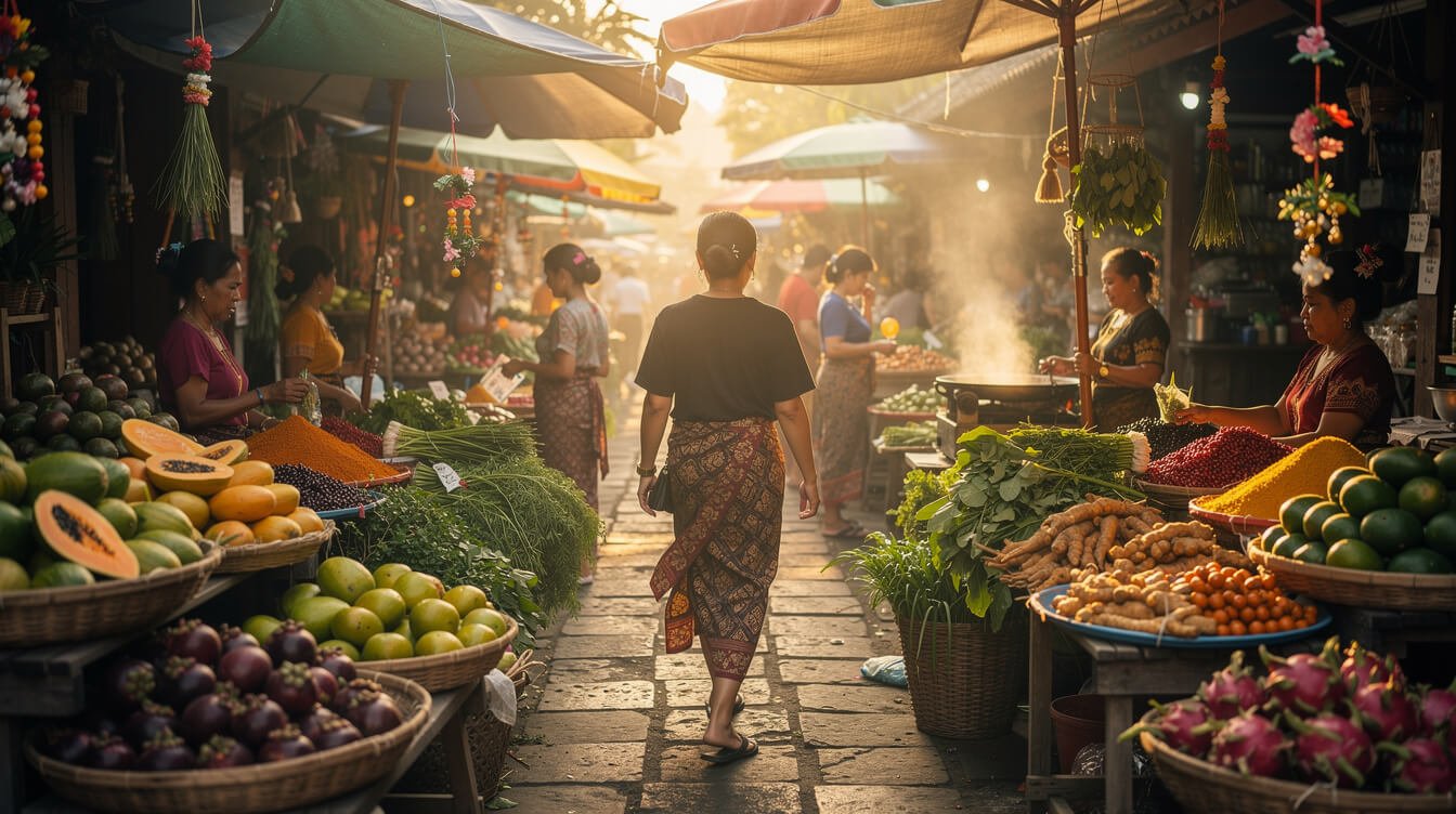 Fresh produce at Ubud market