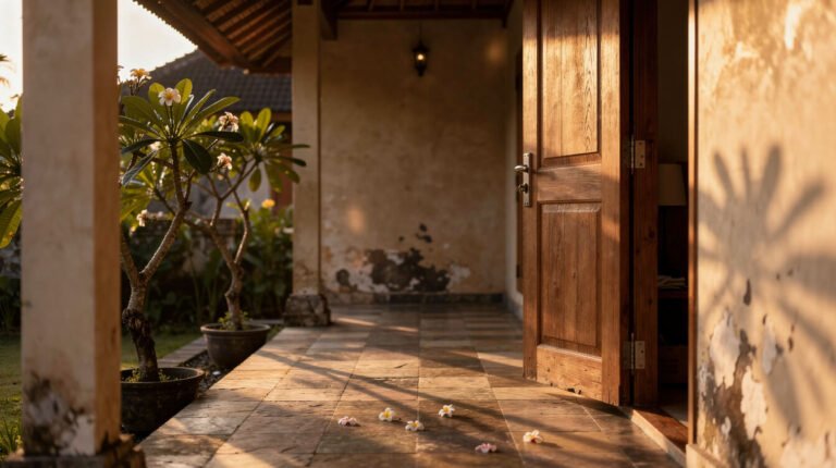 Ketut’s Silent Round Before the Villa Wakes