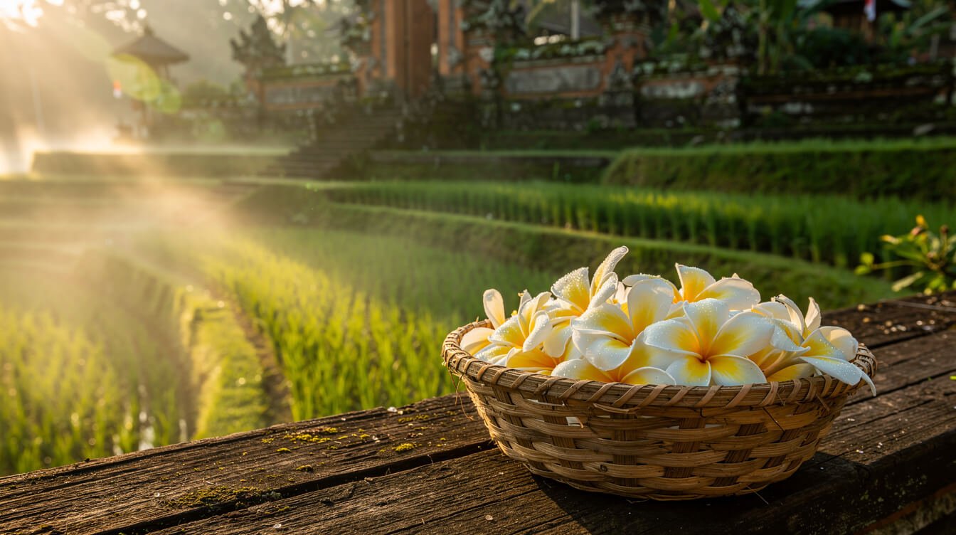 how far is ubud from seminyak - road winding toward rice terraces in morning mist