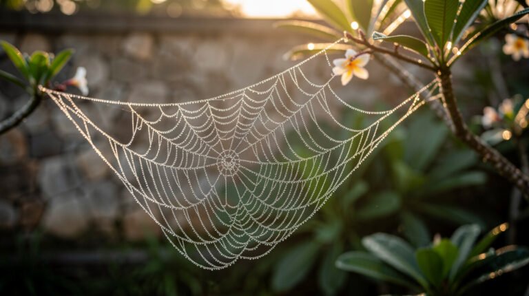 The Webs That Only Show Themselves Before Seven