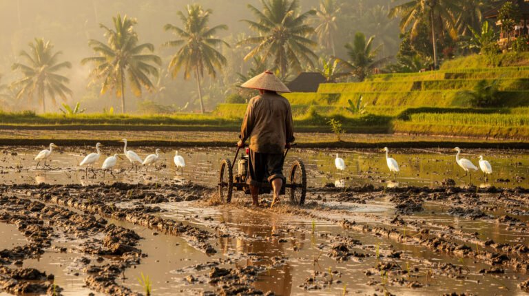 The Egrets That Walk Behind the Plow