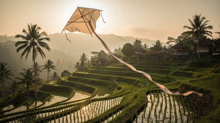 The Kites That Hum Above the Rice Fields